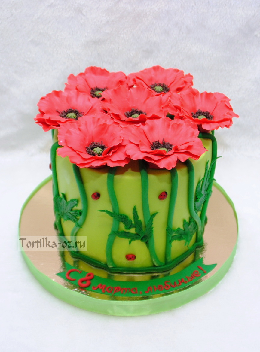 Тортс с маками на 8 марта)