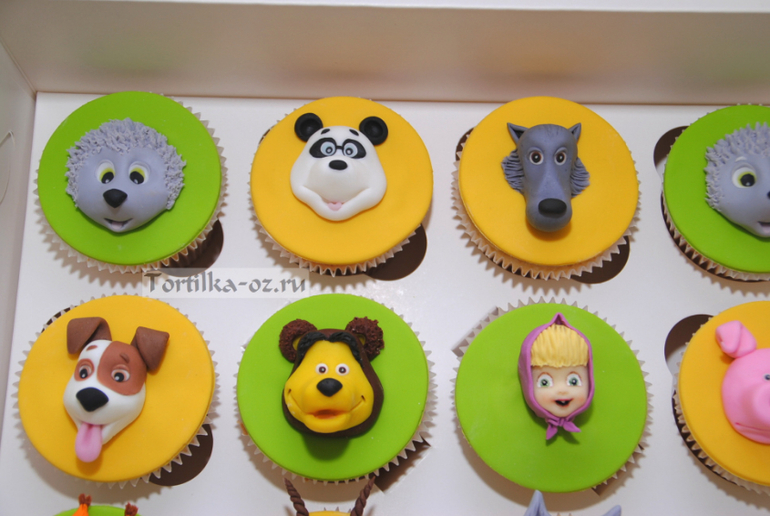 Капкейки Маша и Медведь
