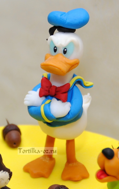 Торт по мультику Чип и Дейл и Дональд Дак