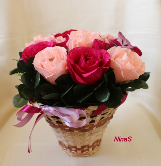 Корзина роз "Кай+Герда="