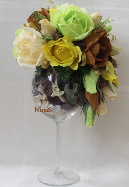 Композиция на бокале "Лесная нимфа"