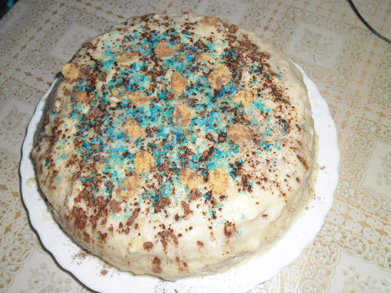 Забубенили с дочей вот такой тортик)))