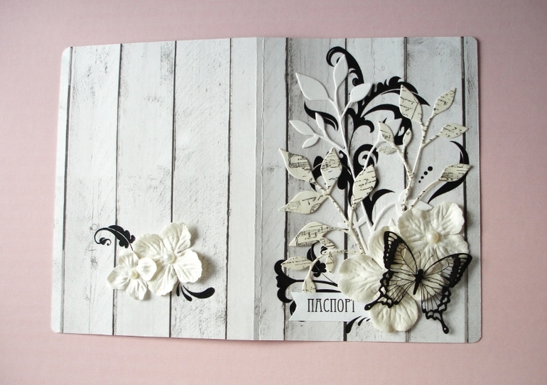 Монохромная обложка на паспорт