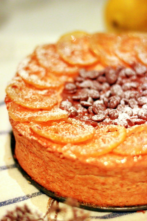 Лимонно-миндальный торт