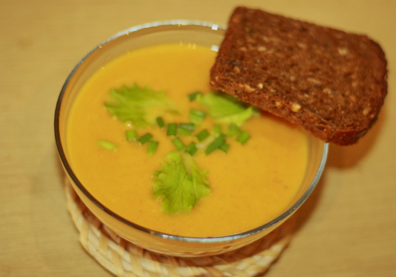 Крем-суп из тыквы.