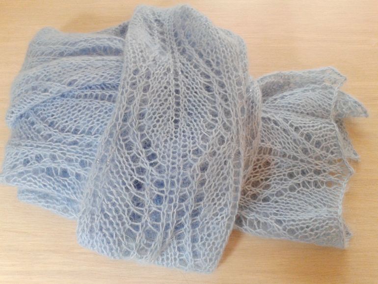 Палантин "Небо февраля"