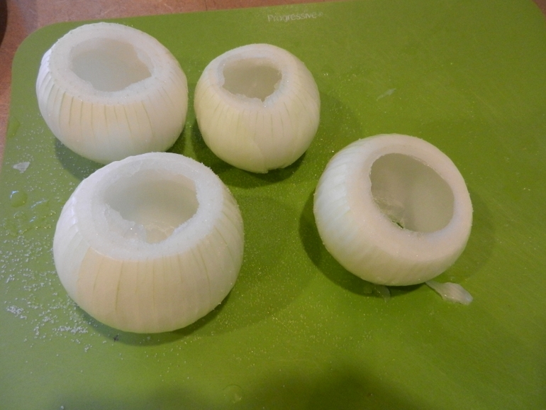 Фаршированный лук (рецепт).