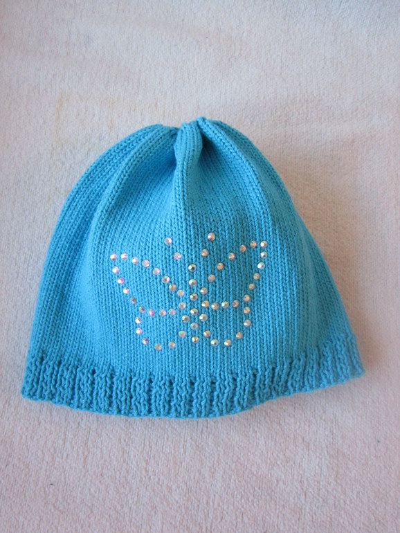 Шапочка с бабочкой)