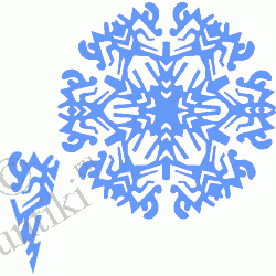 Снежинки из бумаги