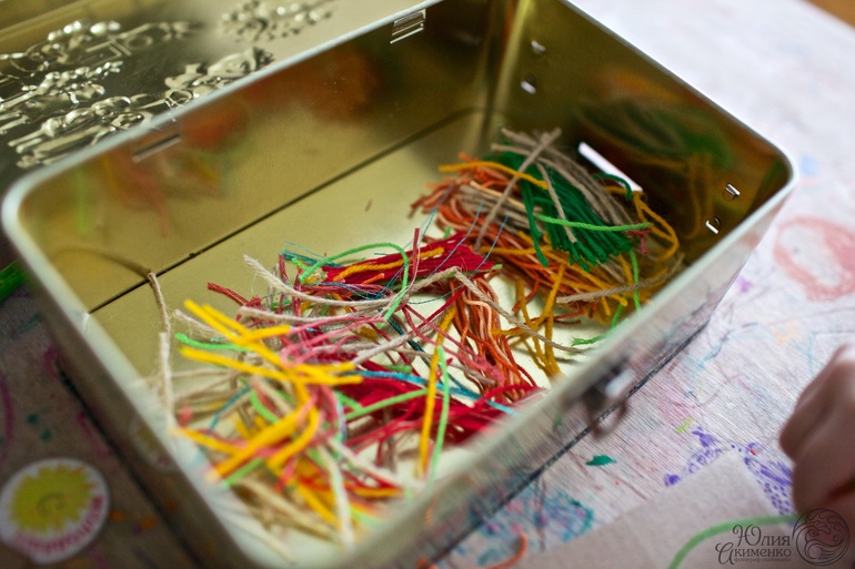 Аппликация нитками