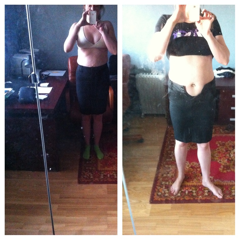 ДО и ПОСЛЕ пока толкьо 2 недели первого круга