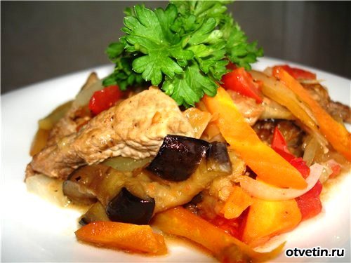 когда в меню мясо с овощами.