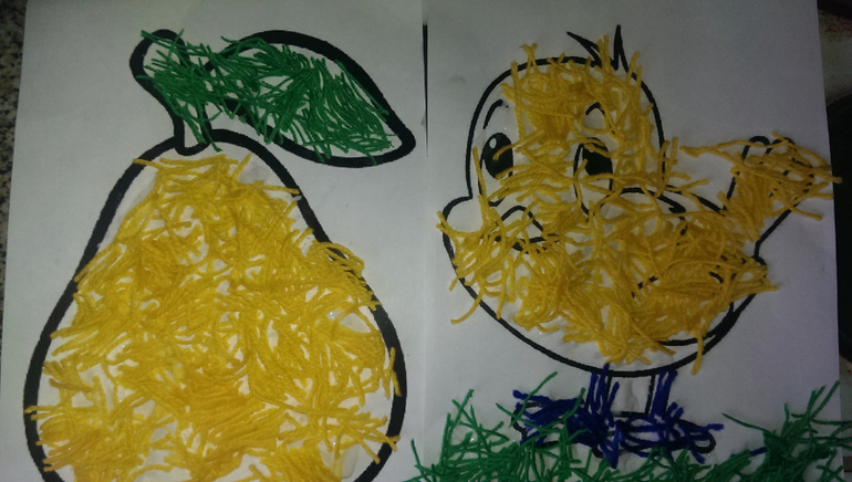 Наконец-то купила пряжу для аппликации!!!