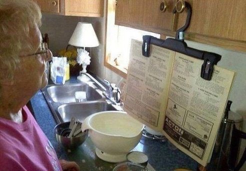 идея для держания рецепта