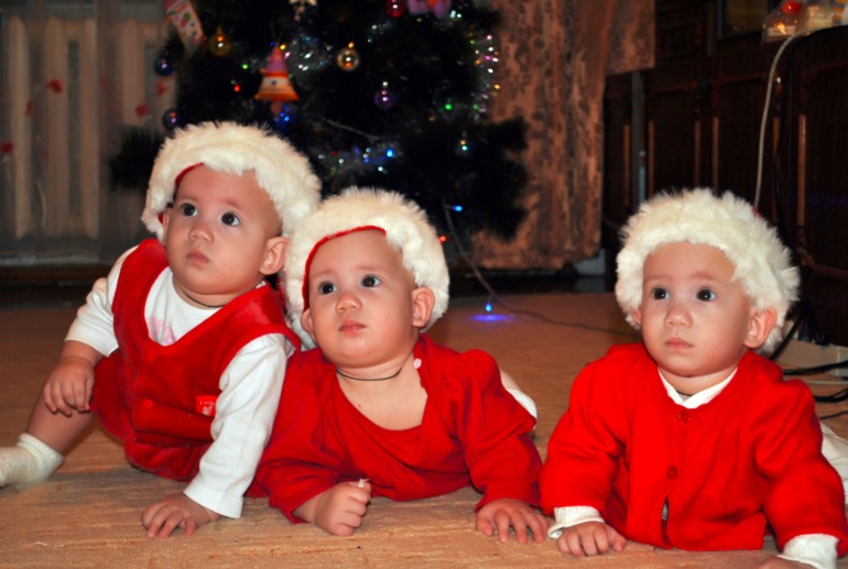 Babies, christmas