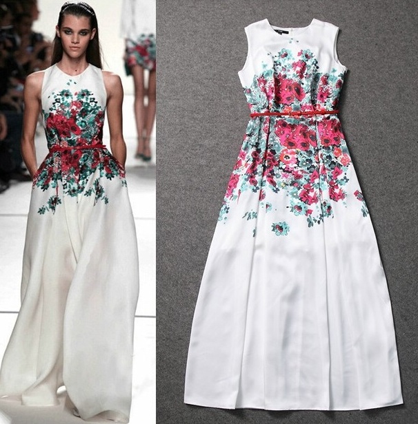 Платье с цветочным принтом, цена 1450 руб! Сразу на ваш адрес!