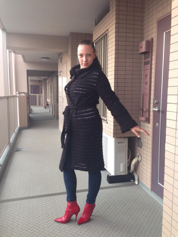 Пальто черное номер 2