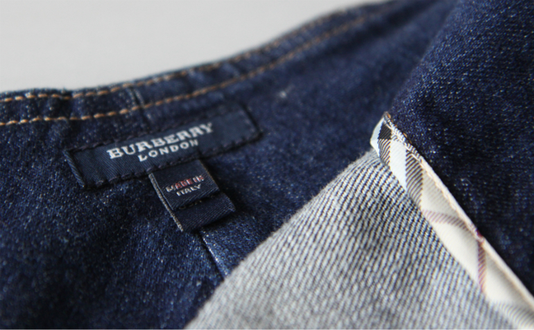 Новая джинсовая юбка Burberry, оригинал, размер XS-S