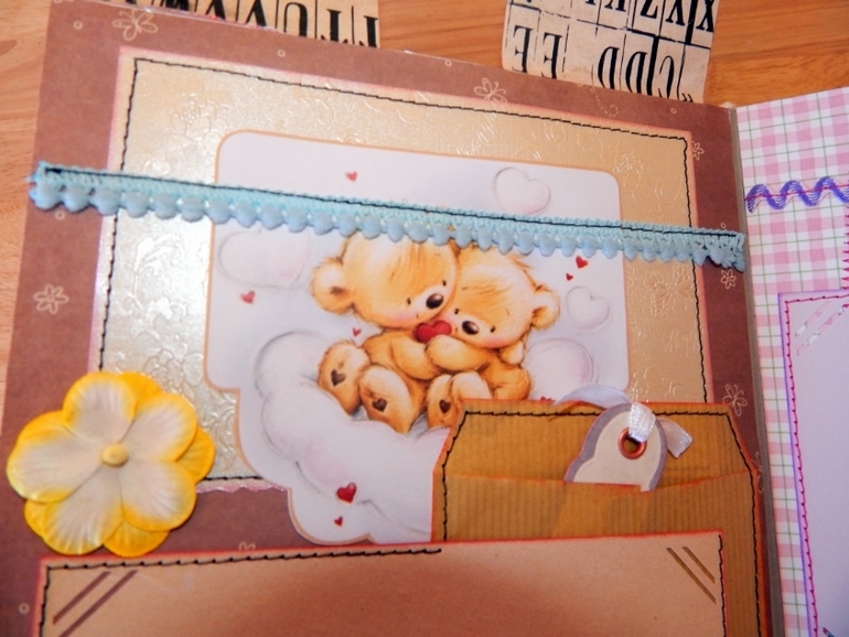 Скрап-альбом "Мой первый год" для маленького мальчика