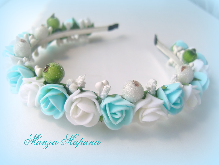 Немного изделий с розочками