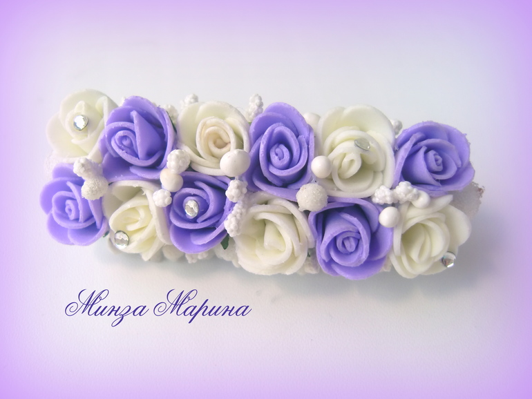 Немного изделий с розочками