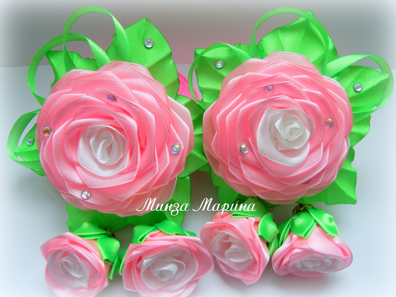 Розочки на зажимах