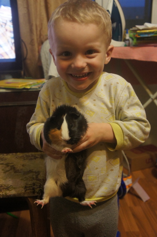 Мальчики и их любимица!