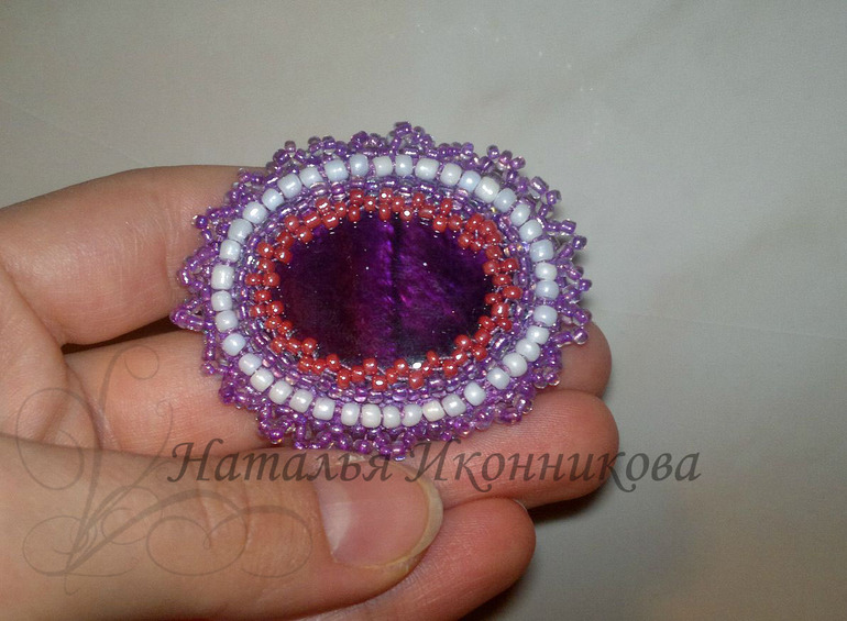 Брошь-Сиреневый туман.