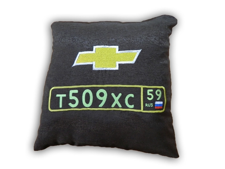 автоподушки, футболки с машинной вышивкой