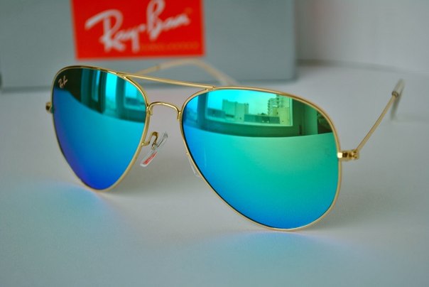 Остались RAY-BAN оригиналы! Двое Последних (голубыеЗолотые)