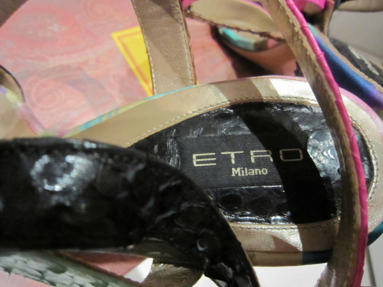 ETRO. Кожа рептилии. 37EU - 36-36,5 росс. б.у. 1 раз.