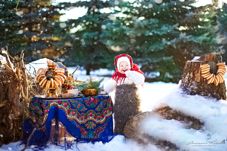 Детский зимний фотопроект