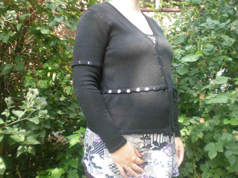 кофта-болеро на мое растущее пузико.