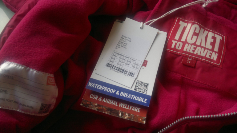 Новый комбинезон демисезонный Ticket to heaven