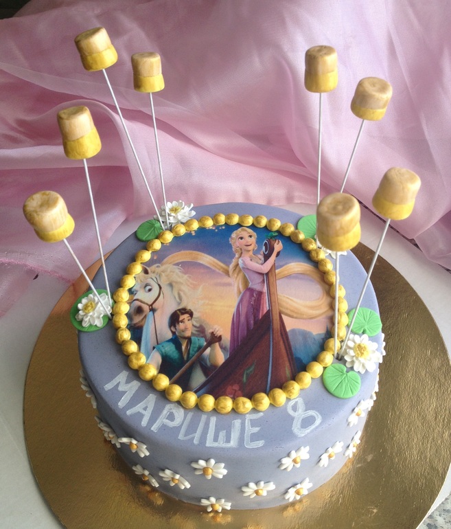 Рапунцель на сахарной бумаге :)