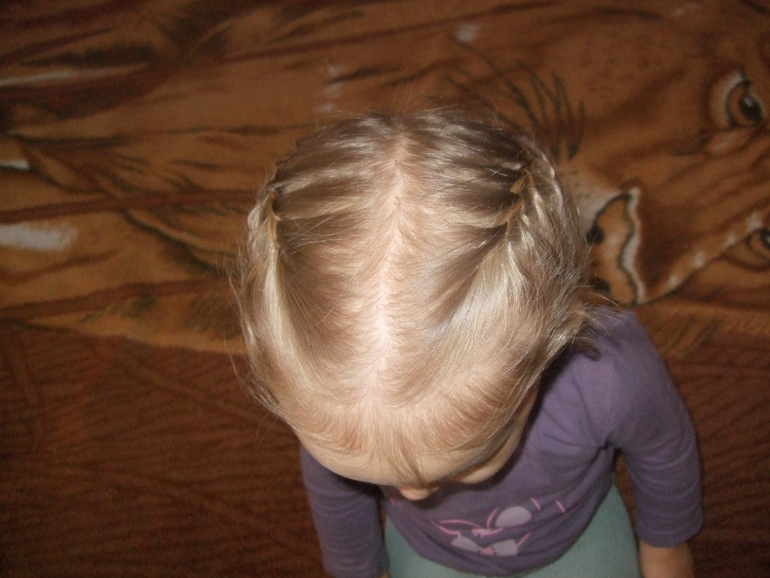 Первая "серьёзная"причёска.