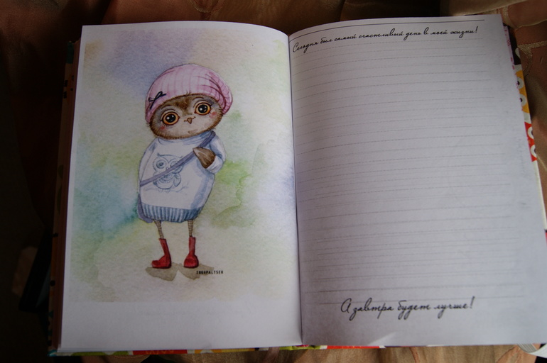 Блокнот с совами.