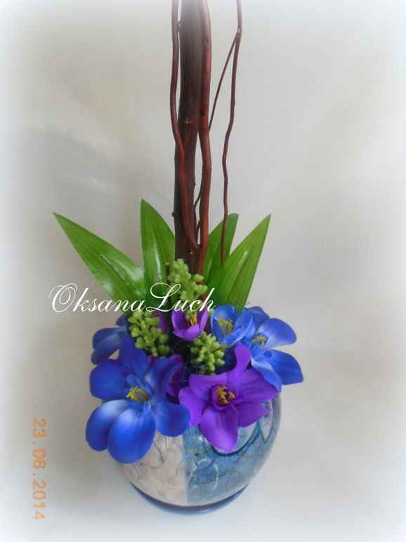 Топиарий "Цвет индиго".