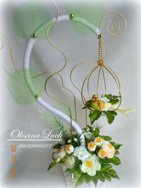 Топиарий с фантазией "Завитки златые, цепи"...