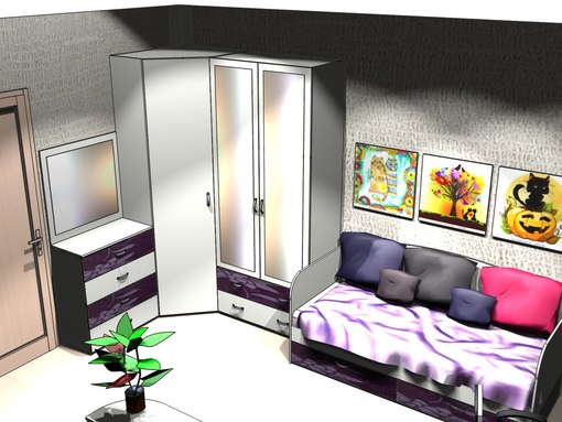 Как вам комната для девочки?