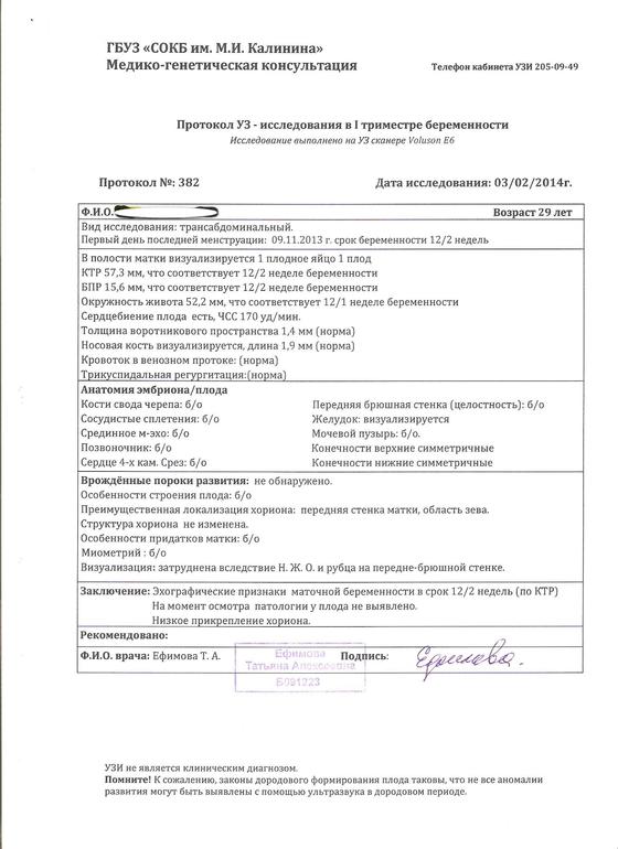 Наше первое УЗИ