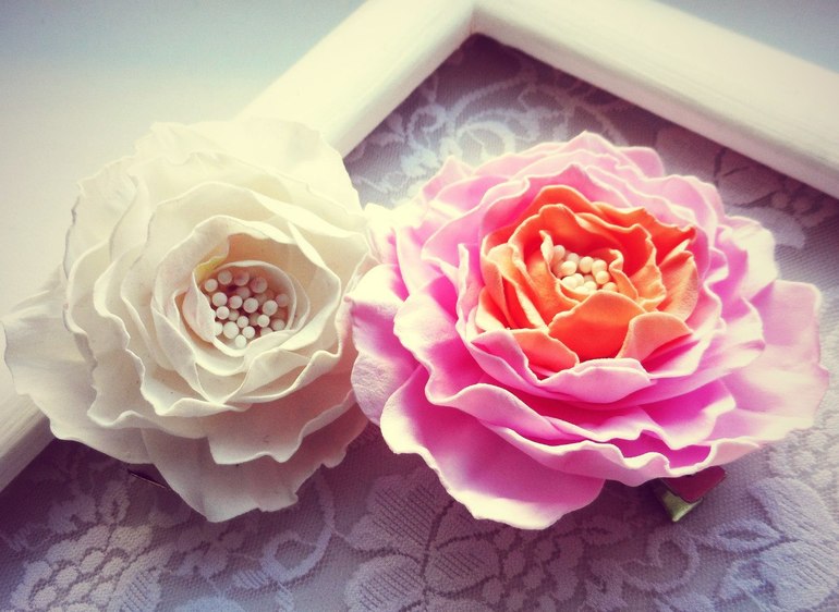 Цветы из фоамирана. Продолжение