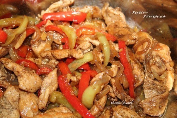 Курица с овощами