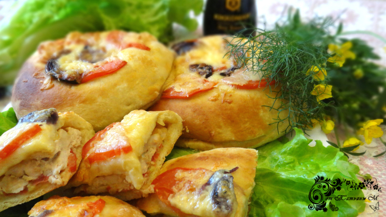 Двойная мини-пицца (идеи для пикника)