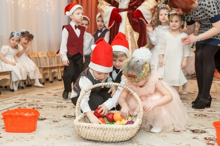 Фотосъемка новогоднего праздника в детском саду
