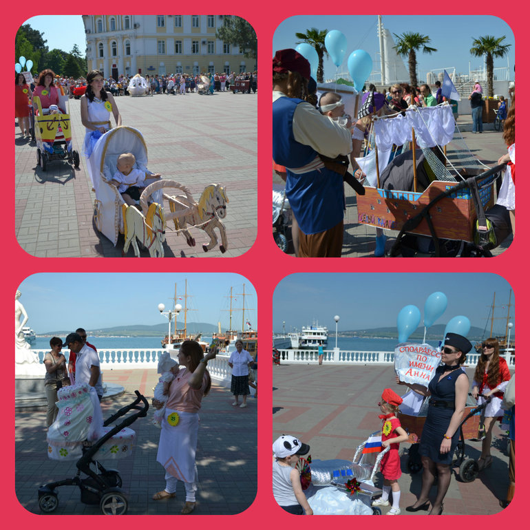 Парад колясок в Геленджике.