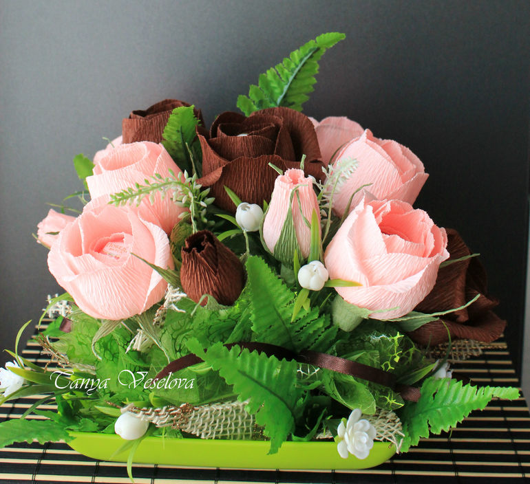 Розовые розы....