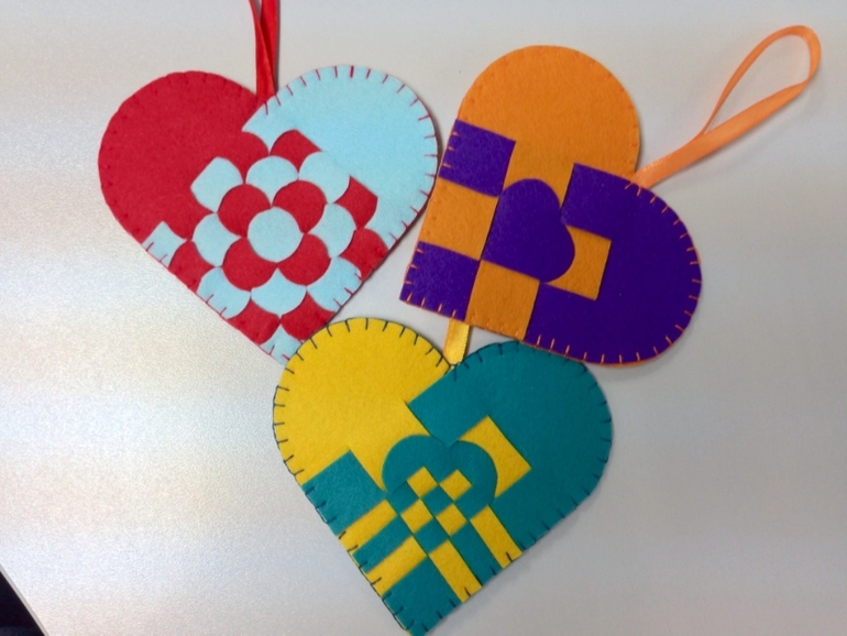 Фетровые валентинки
