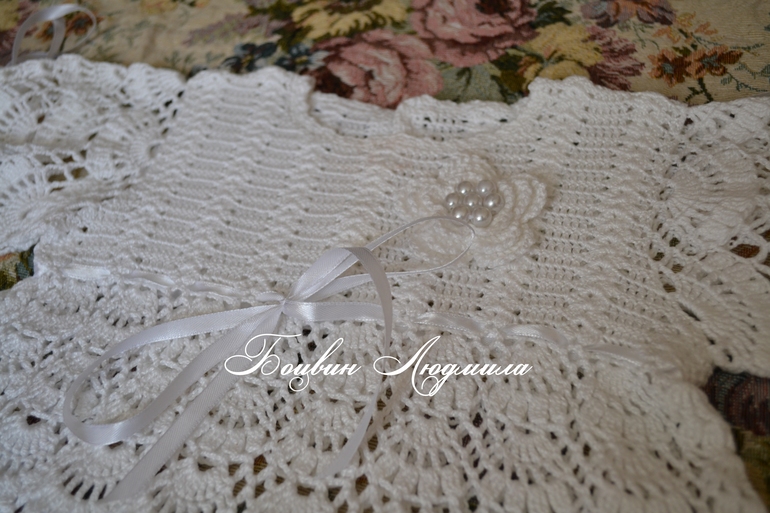 Белое платье для малышки