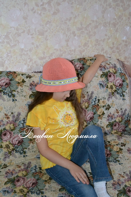 Шляпка крючком